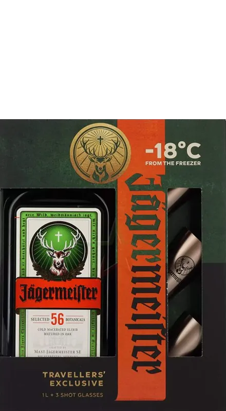 Jagermeister 3 Metal Cups 0.7L